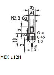 指示表測頭 M2,5